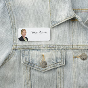 NEU! Name-Tag - 3" X 1.25" Rechteck - gerundet Namensschild