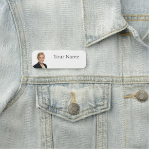 NEU! Name-Tag - 3" x 1" Rechteck - gerundet Namensschild