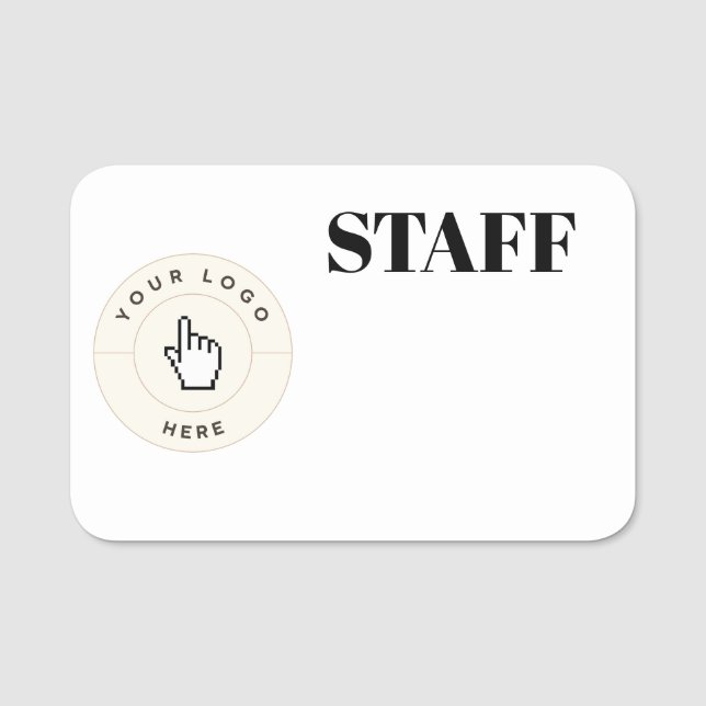 NEU! Name-Tag - Mitarbeiter- trockene Löschen - 3" Namensschild (Vorderseite)