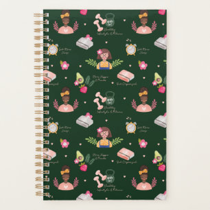 Neu Neujahrsresolutionen Girly Illustrative Planer