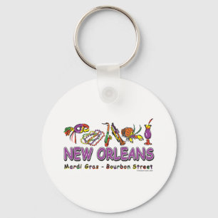 Neu-Orleans-Spaß Schlüsselanhänger