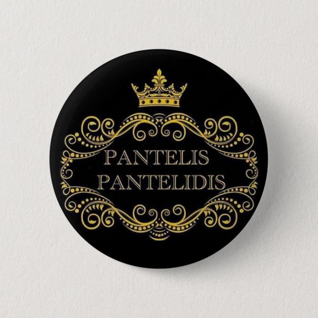 NEU! - PANTELIS PANTELIDIS BUTTON-BACK-ABZEICHEN BUTTON (Vorderseite)