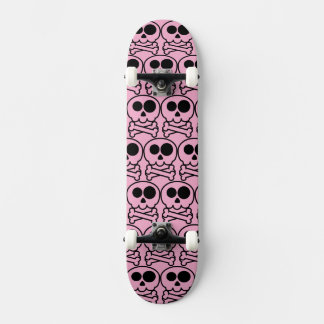 NEU - Pastell-Cartoon-Schädel Skateboard