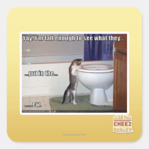 neu quadratischer aufkleber