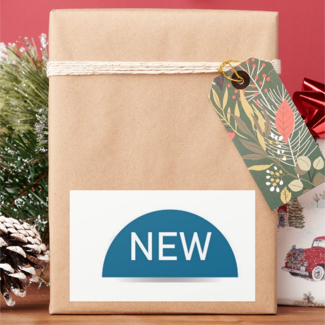 NEU RECHTECKIGER AUFKLEBER (Feiertag)