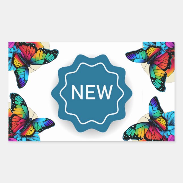 NEU RECHTECKIGER AUFKLEBER (Vorderseite)