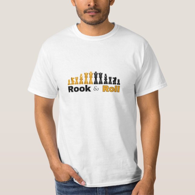 NEU! Rook and Roll - Schach - T - Shirt (Vorderseite)