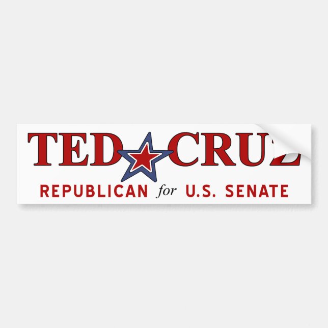 NEU - Senat Teds Cruz Texas US Autoaufkleber (Vorne)