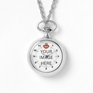 NEU! Silver Necklace Watch - Custom Armbanduhr