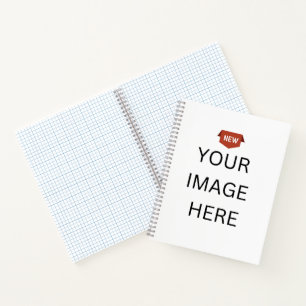 NEU! Spiral Notebook 8.5 "x11" Grafik - Gray Spira Notizbuch