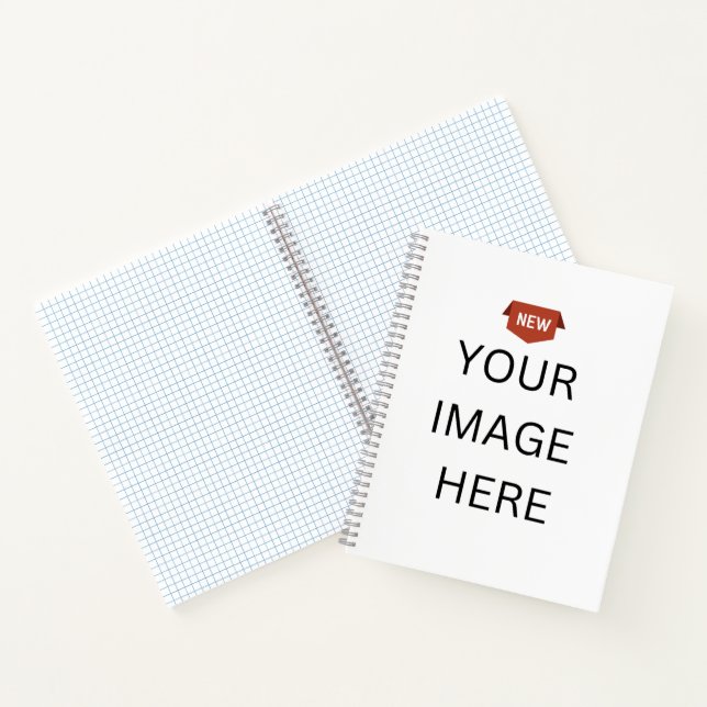 NEU! Spiral Notebook 8.5 "x11" Grafik - Gray Spira Notizbuch (Innenseite)