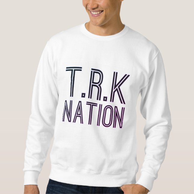 (NEU) T.R.K Lila LogoSweater Sweatshirt (Vorderseite)