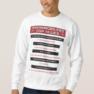 Neu-Top-10-Lügen-groß-rot Sweatshirt