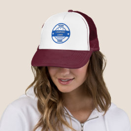 NEU! Trucker Hat - Weiß und Maroon - Anpassen Truckerkappe