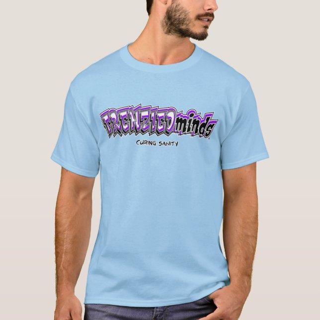 Neu-u.-Verbessert! FRENZIEDminds lila u. verrückte T-Shirt (Vorderseite)