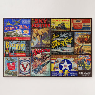 NEU! USA WW2 HEIMATFRONT VINTAGE JIGSAW PUZZLE