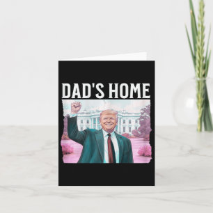 NEU! Vaters Zuhause Trump ist zurück dunkelrosa Da Karte