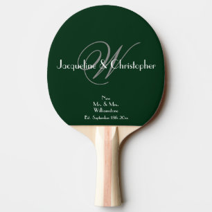 Neu vergebene Gift Housewarming Gift Script-Namen Tischtennis Schläger