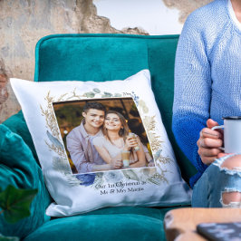 Neu verheiratete 1. Weihnachtsfrau Mr. & Mrs. Chic Kissen