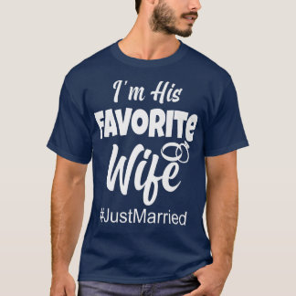 Neu verheiratete Braut Funny gerade verheiratet bi T-Shirt