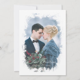 Neu verheiratete erste Weihnachtskarte Unsere erst Feiertagskarte