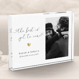 Neu Verlobte Couple Gift Keepake Verlobung Fotoblock