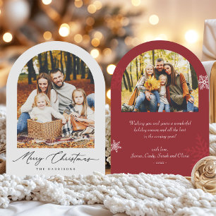 (Neu!) Weihnachtsbogen-Foto-Feiertagskarte Einladung