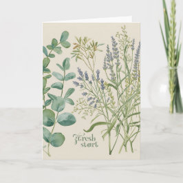 Neuanfang – Botanische Frühlings-Grußkarte Karte