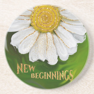 Neuanfang - Daisy Blume Power Getränkeuntersetzer