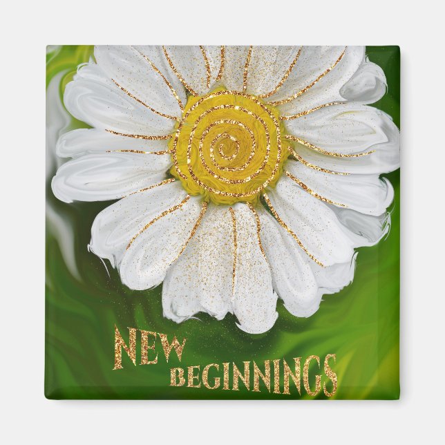 Neuanfang - Daisy Blume Power Magnet (Vorne)