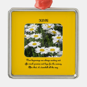 Neuanfänge sind immer aufregend und bieten viel silbernes ornament