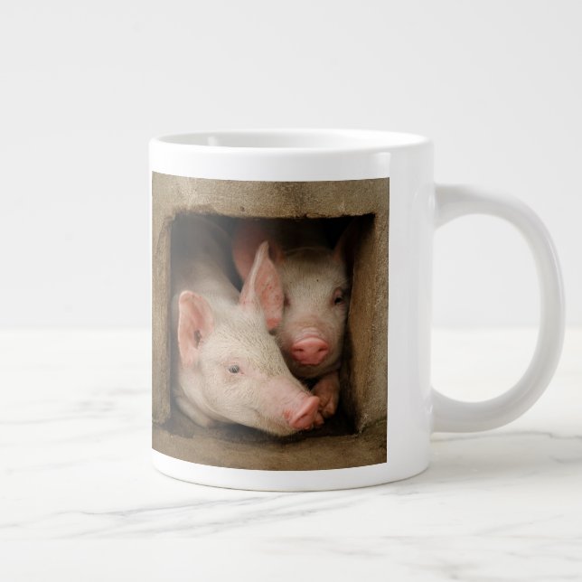 Neuartige Ferkel Jumbo-Tasse (Rechts)