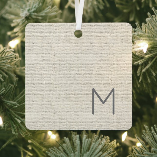 Neuartige neutrale Maskuline INITIAL, VOLLER NAME Ornament Aus Metall (InSitu)