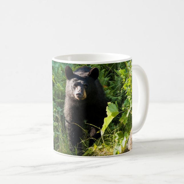 Neuartiger Schwarzbär Kaffeetasse (VorderseiteRechts)