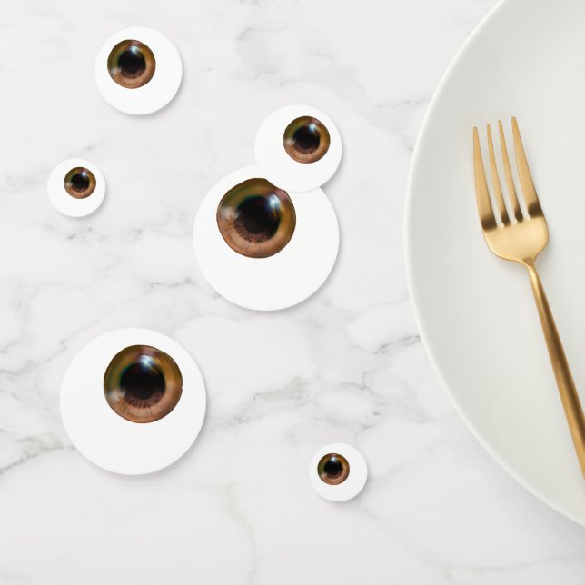 Neuartiges Albern Brown Eye Eyeball Halloween Konfetti (Gruppe)