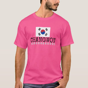 Neuartigkeit Changwon Stadt Südkorea Reise Urlaub T-Shirt