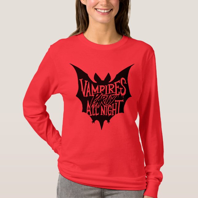 Neuauflage: Vampirs Halloween-Bash T-Shirt (Vorderseite)