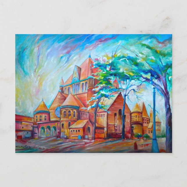 Neuauflage von ETS-Gebäude~Detroit-Inspiriert Seri Postkarte (Vorderseite)