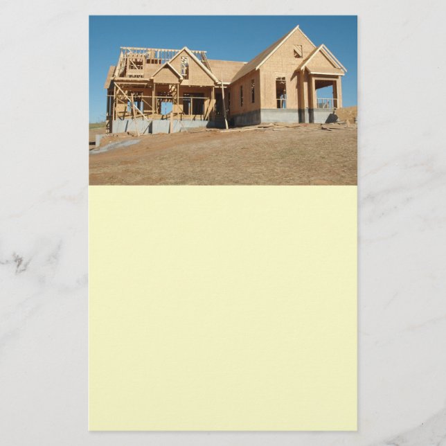 Neubau von Zuhause Flyer (Vorne)