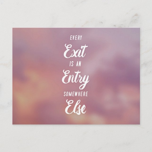 Neubeginn Postkarte (Vorderseite)