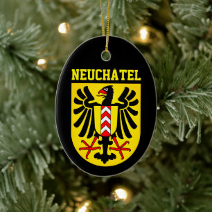 Neuchâtel Wappen, Schweiz Keramik Ornament