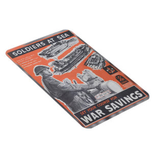Neudruck des britischen Kriegsposters Magnet