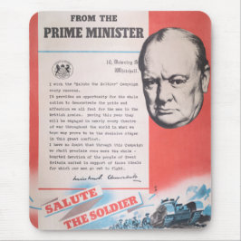 Neudruck des britischen Kriegsposters. Mousepad