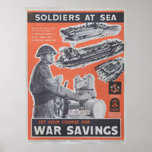 Neudruck des britischen Kriegsposters. Poster