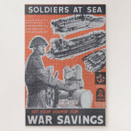 Neudruck des britischen Kriegsposters. Puzzle
