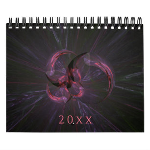 Neue abstrakte fraktale Kunst Kalender
