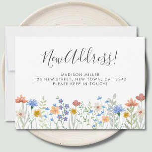 Neue Address-Wildblumen verschieben Ankündigung