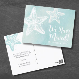 Neue Adress-Strand-Umzugsankündigungskarte Postkarte
