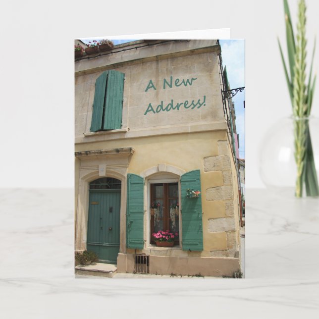 Neue Adressankündigungskarte Ankündigung (Vorderseite)