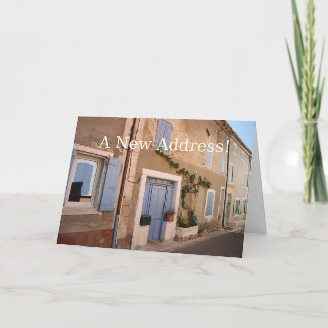 Neue Adressankündigungskarte Ankündigung (Vorderseite)